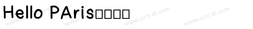 Hello PAris字体转换